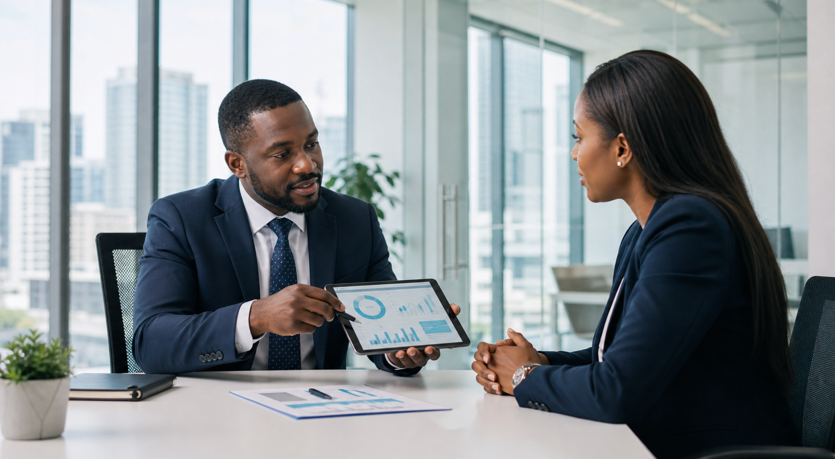 Professional pension guidance conversation