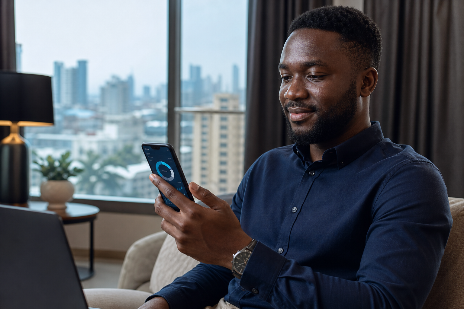 Nexa Credo mobile app on a smartphone